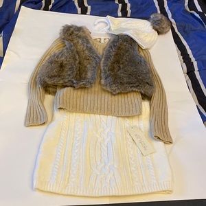 Rachel Zoe toddler girls winter 4 piece set. New with tags. Size 2T.